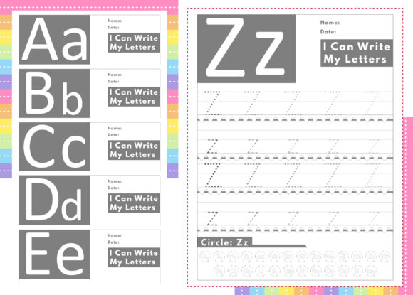 A Guide to Alphabet Letter Tracing KDP Interiors Z and Workbook Selection