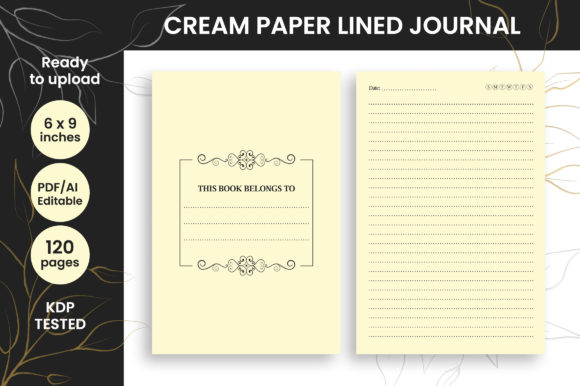 Cream Paper Lined Journal KDP Interiors: A Comparison of Practical Features and Publishing Fit
