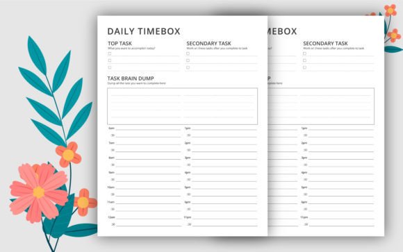 The Daily Timebox Planner Kdp Interior: Your Blueprint for a Productive Day