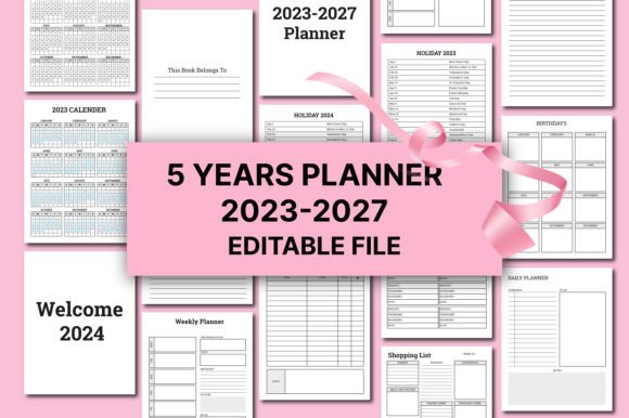 The Editable 5 Years Planner 2023-2027: A Strategic Tool for Modern Planning
