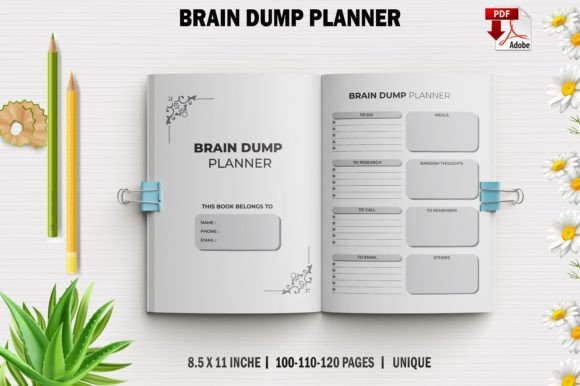 The Ultimate Tool for Organizing Ideas: Your Guide to the Editable Brain Dump Planner for KDP