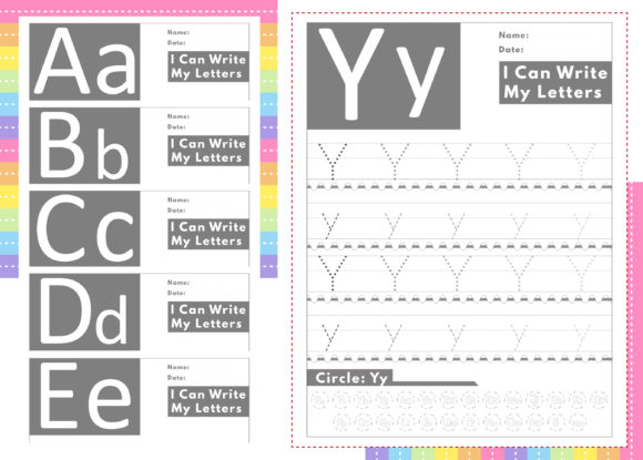Understanding Alphabet Letter Tracing KDP Interiors Y
