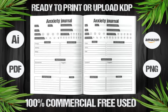 Unpacking Your Thoughts: The Anxiety Journal 2023 KDP Interior Voll 4