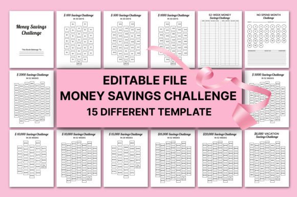 Your Journey to Financial Freedom: The Editable Money Savings Challenge for KDP